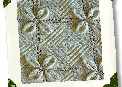 This knitted counterpane bedspread was made in 1865