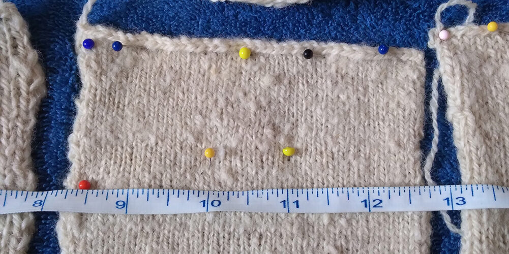 Huron County Arcott knitting sample 1