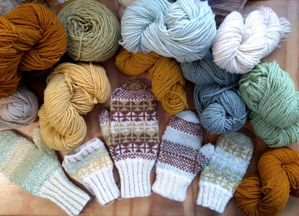 Wheeler Mitts Knitting Kits available
